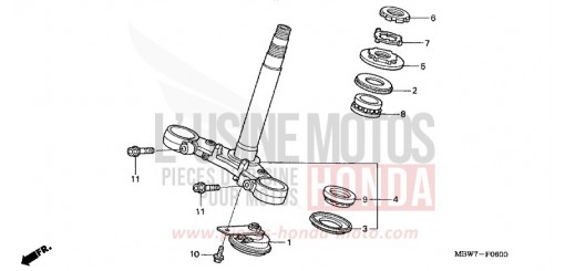PIANTONE STERZO CBR600F5 di 2005